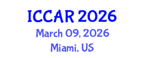 International Conference on Control, Automation and Robotics (ICCAR) March 09, 2026 - Miami, United States