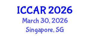 International Conference on Control, Automation and Robotics (ICCAR) March 30, 2026 - Singapore, Singapore International Conference on Control, Automation and Robotics (ICCAR) March 30, 2026 - Singapore, Singapore