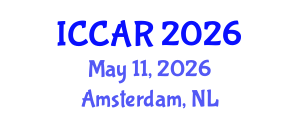 International Conference on Control, Automation and Robotics (ICCAR) May 11, 2026 - Amsterdam, Netherlands