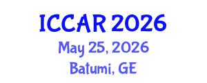 International Conference on Control, Automation and Robotics (ICCAR) May 25, 2026 - Batumi, Georgia