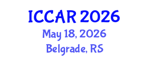 International Conference on Control, Automation and Robotics (ICCAR) May 18, 2026 - Belgrade, Serbia International Conference on Control, Automation and Robotics (ICCAR) May 18, 2026 - Belgrade, Serbia