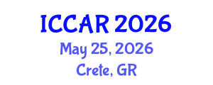 International Conference on Control, Automation and Robotics (ICCAR) May 25, 2026 - Crete, Greece International Conference on Control, Automation and Robotics (ICCAR) May 25, 2026 - Crete, Greece
