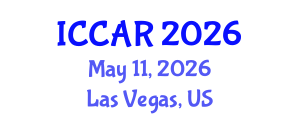International Conference on Control, Automation and Robotics (ICCAR) May 11, 2026 - Las Vegas, United States International Conference on Control, Automation and Robotics (ICCAR) May 11, 2026 - Las Vegas, United States