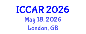 International Conference on Control, Automation and Robotics (ICCAR) May 18, 2026 - London, United Kingdom International Conference on Control, Automation and Robotics (ICCAR) May 18, 2026 - London, United Kingdom