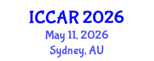 International Conference on Control, Automation and Robotics (ICCAR) May 11, 2026 - Sydney, Australia International Conference on Control, Automation and Robotics (ICCAR) May 11, 2026 - Sydney, Australia