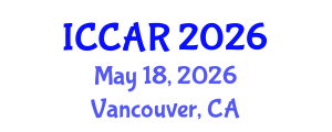 International Conference on Control, Automation and Robotics (ICCAR) May 18, 2026 - Vancouver, Canada