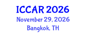 International Conference on Control, Automation and Robotics (ICCAR) November 29, 2026 - Bangkok, Thailand International Conference on Control, Automation and Robotics (ICCAR) November 29, 2026 - Bangkok, Thailand
