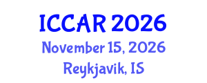 International Conference on Control, Automation and Robotics (ICCAR) November 15, 2026 - Reykjavik, Iceland International Conference on Control, Automation and Robotics (ICCAR) November 15, 2026 - Reykjavik, Iceland