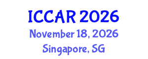 International Conference on Control, Automation and Robotics (ICCAR) November 18, 2026 - Singapore, Singapore International Conference on Control, Automation and Robotics (ICCAR) November 18, 2026 - Singapore, Singapore