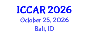 International Conference on Control, Automation and Robotics (ICCAR) October 25, 2026 - Bali, Indonesia International Conference on Control, Automation and Robotics (ICCAR) October 25, 2026 - Bali, Indonesia
