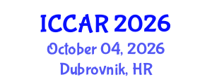 International Conference on Control, Automation and Robotics (ICCAR) October 04, 2026 - Dubrovnik, Croatia International Conference on Control, Automation and Robotics (ICCAR) October 04, 2026 - Dubrovnik, Croatia