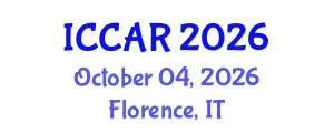International Conference on Control, Automation and Robotics (ICCAR) October 04, 2026 - Florence, Italy International Conference on Control, Automation and Robotics (ICCAR) October 04, 2026 - Florence, Italy