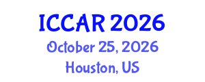 International Conference on Control, Automation and Robotics (ICCAR) October 25, 2026 - Houston, United States International Conference on Control, Automation and Robotics (ICCAR) October 25, 2026 - Houston, United States