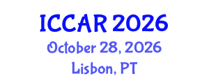 International Conference on Control, Automation and Robotics (ICCAR) October 28, 2026 - Lisbon, Portugal International Conference on Control, Automation and Robotics (ICCAR) October 28, 2026 - Lisbon, Portugal