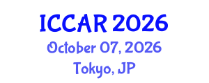 International Conference on Control, Automation and Robotics (ICCAR) October 07, 2026 - Tokyo, Japan International Conference on Control, Automation and Robotics (ICCAR) October 07, 2026 - Tokyo, Japan