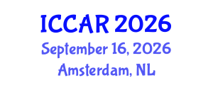 International Conference on Control, Automation and Robotics (ICCAR) September 16, 2026 - Amsterdam, Netherlands International Conference on Control, Automation and Robotics (ICCAR) September 16, 2026 - Amsterdam, Netherlands