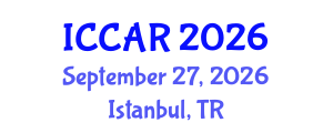 International Conference on Control, Automation and Robotics (ICCAR) September 27, 2026 - Istanbul, Turkey International Conference on Control, Automation and Robotics (ICCAR) September 27, 2026 - Istanbul, Turkey