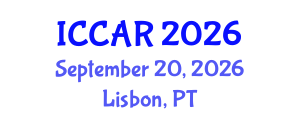 International Conference on Control, Automation and Robotics (ICCAR) September 20, 2026 - Lisbon, Portugal International Conference on Control, Automation and Robotics (ICCAR) September 20, 2026 - Lisbon, Portugal