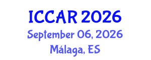 International Conference on Control, Automation and Robotics (ICCAR) September 06, 2026 - Málaga, Spain International Conference on Control, Automation and Robotics (ICCAR) September 06, 2026 - Málaga, Spain