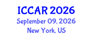 International Conference on Control, Automation and Robotics (ICCAR) September 09, 2026 - New York, United States International Conference on Control, Automation and Robotics (ICCAR) September 09, 2026 - New York, United States