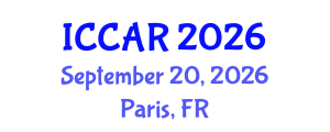 International Conference on Control, Automation and Robotics (ICCAR) September 20, 2026 - Paris, France International Conference on Control, Automation and Robotics (ICCAR) September 20, 2026 - Paris, France