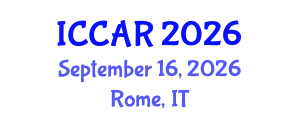 International Conference on Control, Automation and Robotics (ICCAR) September 16, 2026 - Rome, Italy International Conference on Control, Automation and Robotics (ICCAR) September 16, 2026 - Rome, Italy