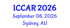 International Conference on Control, Automation and Robotics (ICCAR) September 06, 2026 - Sydney, Australia International Conference on Control, Automation and Robotics (ICCAR) September 06, 2026 - Sydney, Australia