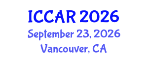 International Conference on Control, Automation and Robotics (ICCAR) September 23, 2026 - Vancouver, Canada International Conference on Control, Automation and Robotics (ICCAR) September 23, 2026 - Vancouver, Canada