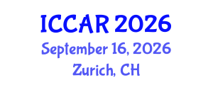 International Conference on Control, Automation and Robotics (ICCAR) September 16, 2026 - Zurich, Switzerland International Conference on Control, Automation and Robotics (ICCAR) September 16, 2026 - Zurich, Switzerland