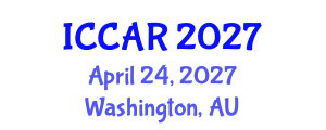 International Conference on Control, Automation and Robotics (ICCAR) April 24, 2027 - Washington, Australia International Conference on Control, Automation and Robotics (ICCAR) April 24, 2027 - Washington, Australia