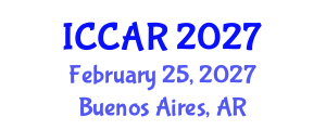 International Conference on Control, Automation and Robotics (ICCAR) February 25, 2027 - Buenos Aires, Argentina International Conference on Control, Automation and Robotics (ICCAR) February 25, 2027 - Buenos Aires, Argentina