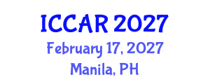 International Conference on Control, Automation and Robotics (ICCAR) February 17, 2027 - Manila, Philippines