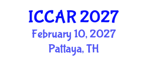 International Conference on Control, Automation and Robotics (ICCAR) February 10, 2027 - Pattaya, Thailand International Conference on Control, Automation and Robotics (ICCAR) February 10, 2027 - Pattaya, Thailand