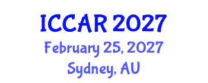 International Conference on Control, Automation and Robotics (ICCAR) February 25, 2027 - Sydney, Australia International Conference on Control, Automation and Robotics (ICCAR) February 25, 2027 - Sydney, Australia