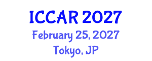 International Conference on Control, Automation and Robotics (ICCAR) February 25, 2027 - Tokyo, Japan International Conference on Control, Automation and Robotics (ICCAR) February 25, 2027 - Tokyo, Japan