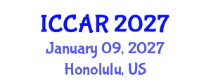 International Conference on Control, Automation and Robotics (ICCAR) January 09, 2027 - Honolulu, United States International Conference on Control, Automation and Robotics (ICCAR) January 09, 2027 - Honolulu, United States