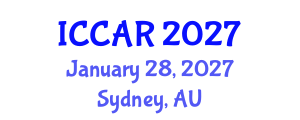 International Conference on Control, Automation and Robotics (ICCAR) January 28, 2027 - Sydney, Australia International Conference on Control, Automation and Robotics (ICCAR) January 28, 2027 - Sydney, Australia