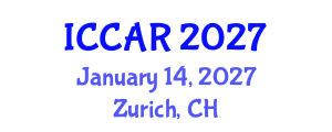 International Conference on Control, Automation and Robotics (ICCAR) January 14, 2027 - Zurich, Switzerland International Conference on Control, Automation and Robotics (ICCAR) January 14, 2027 - Zurich, Switzerland