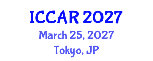 International Conference on Control, Automation and Robotics (ICCAR) March 25, 2027 - Tokyo, Japan International Conference on Control, Automation and Robotics (ICCAR) March 25, 2027 - Tokyo, Japan
