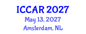 International Conference on Control, Automation and Robotics (ICCAR) May 13, 2027 - Amsterdam, Netherlands International Conference on Control, Automation and Robotics (ICCAR) May 13, 2027 - Amsterdam, Netherlands