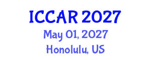 International Conference on Control, Automation and Robotics (ICCAR) May 01, 2027 - Honolulu, United States International Conference on Control, Automation and Robotics (ICCAR) May 01, 2027 - Honolulu, United States