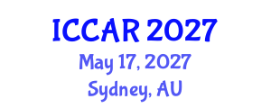 International Conference on Control, Automation and Robotics (ICCAR) May 17, 2027 - Sydney, Australia International Conference on Control, Automation and Robotics (ICCAR) May 17, 2027 - Sydney, Australia
