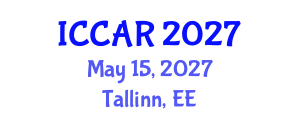 International Conference on Control, Automation and Robotics (ICCAR) May 15, 2027 - Tallinn, Estonia International Conference on Control, Automation and Robotics (ICCAR) May 15, 2027 - Tallinn, Estonia