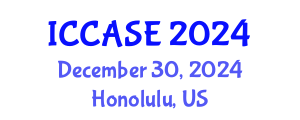 International Conference on Control, Automation and Systems Engineering (ICCASE) December 30, 2024 - Honolulu, United States