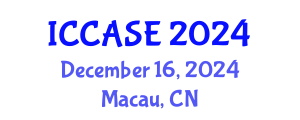 International Conference on Control, Automation and Systems Engineering (ICCASE) December 16, 2024 - Macau, China