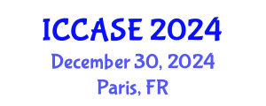 International Conference on Control, Automation and Systems Engineering (ICCASE) December 30, 2024 - Paris, France