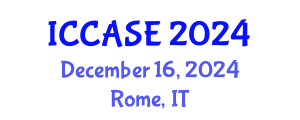 International Conference on Control, Automation and Systems Engineering (ICCASE) December 16, 2024 - Rome, Italy