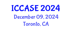 International Conference on Control, Automation and Systems Engineering (ICCASE) December 09, 2024 - Toronto, Canada