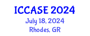 International Conference on Control, Automation and Systems Engineering (ICCASE) July 18, 2024 - Rhodes, Greece