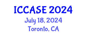 International Conference on Control, Automation and Systems Engineering (ICCASE) July 18, 2024 - Toronto, Canada